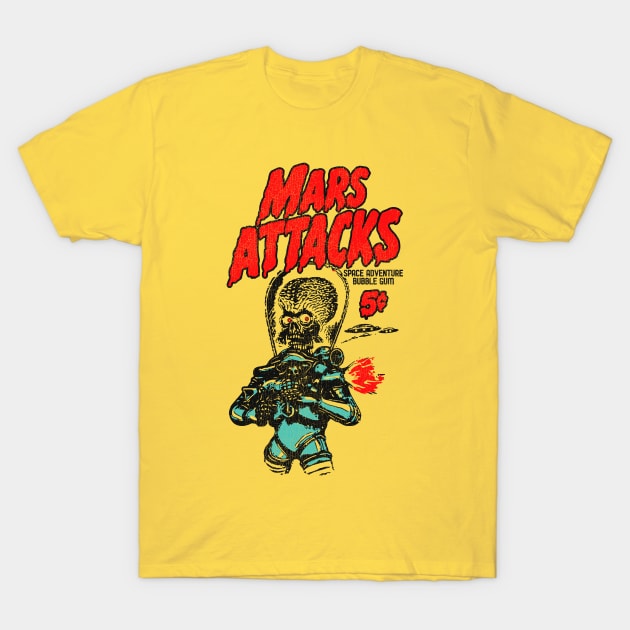 Mars Attacks Bubble Gum T-Shirt by darklordpug